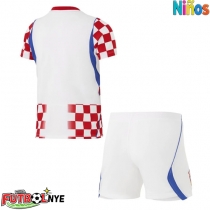 Camiseta Croacia Primera Equipación para niños Mundial 2026 manga corta (+ pantalones cortos)